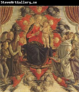 Francesco Botticini The Virgin and Child in Glory with (mk05)